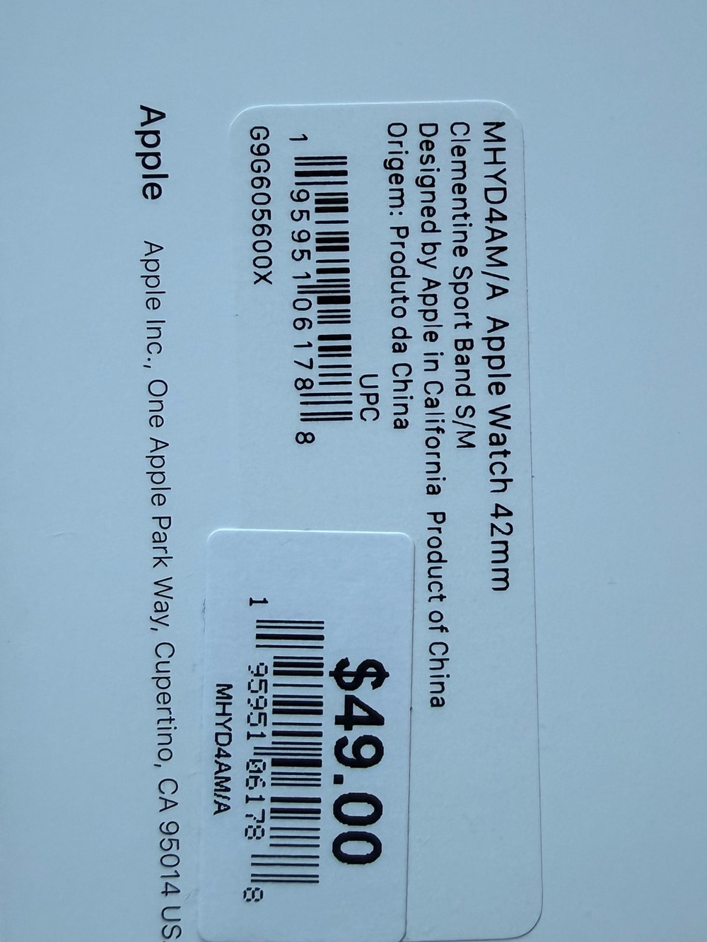 Apple Orange Silicone Sport Band for Apple Watch - Picture 3 of 4